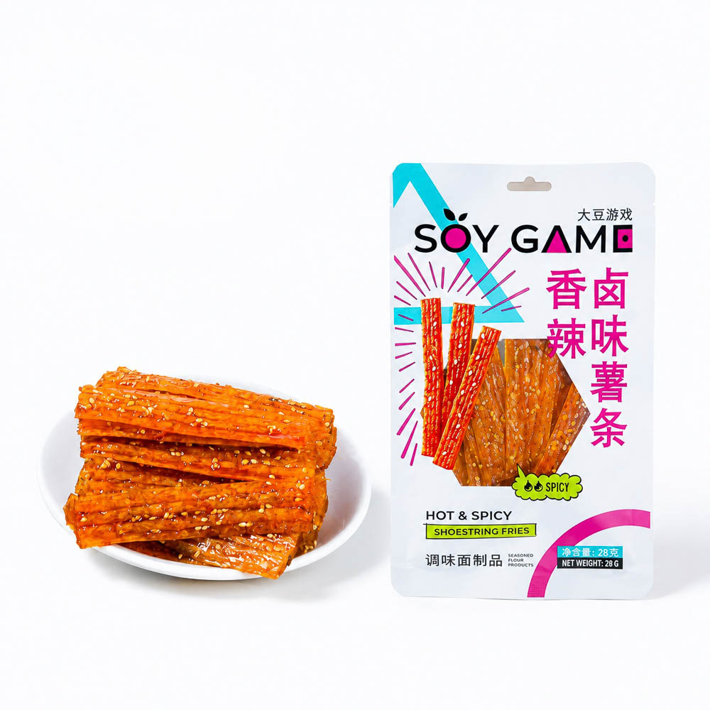 Латяо SOY GAME Полоски пряные острые, 28г., арт.№ 347-604
