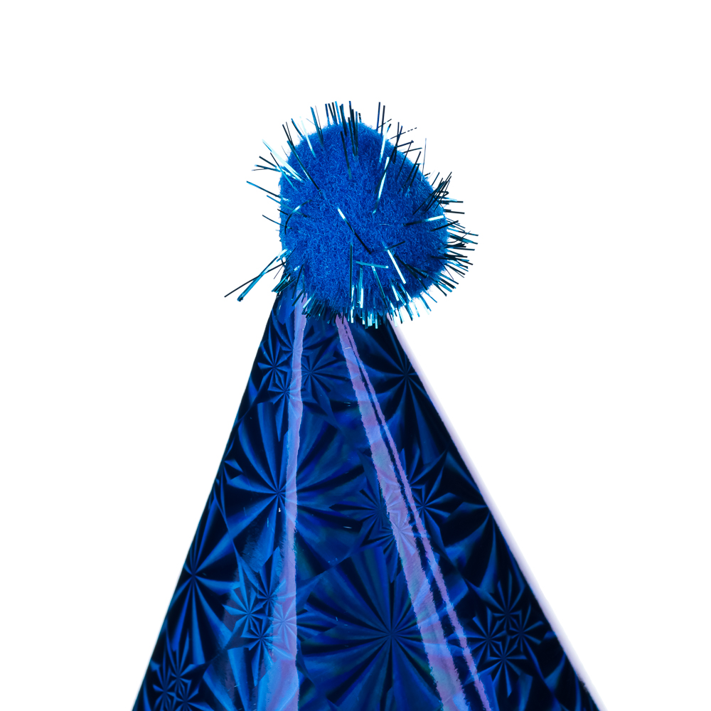 FNtastic Набор праздничных колпаков 20см, 6шт, бумага, полиэстер, 5 цветов, арт.№ 585-023