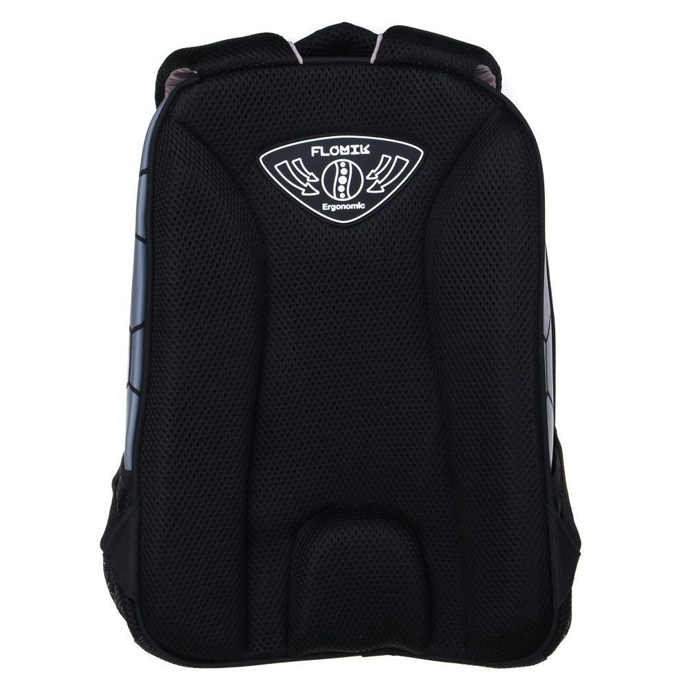 Намбер Ван Рюкзак школьный жесткий 39х30х15см, 2 отд., 3 карм., эрг.спинка, ручка, нашивки, вес<900г, арт.№ 254-002