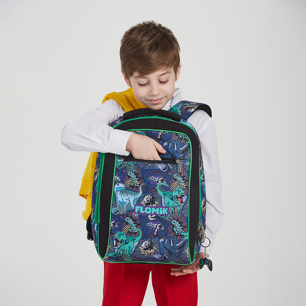 Древний мир Рюкзак школьный жесткий 39х30х15см, 2 отд., 3 карм., эрг.спинка, ручка, нашив., вес<900г, арт.№ 254-004