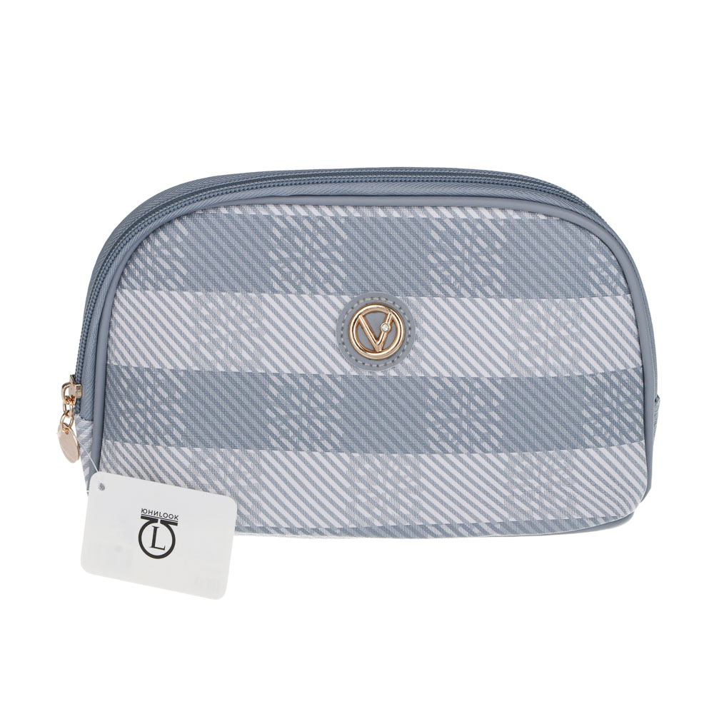 Косметичка скругленная тм ЮL Viki, ПВХ, 24х15х8см, арт.№ 327-344