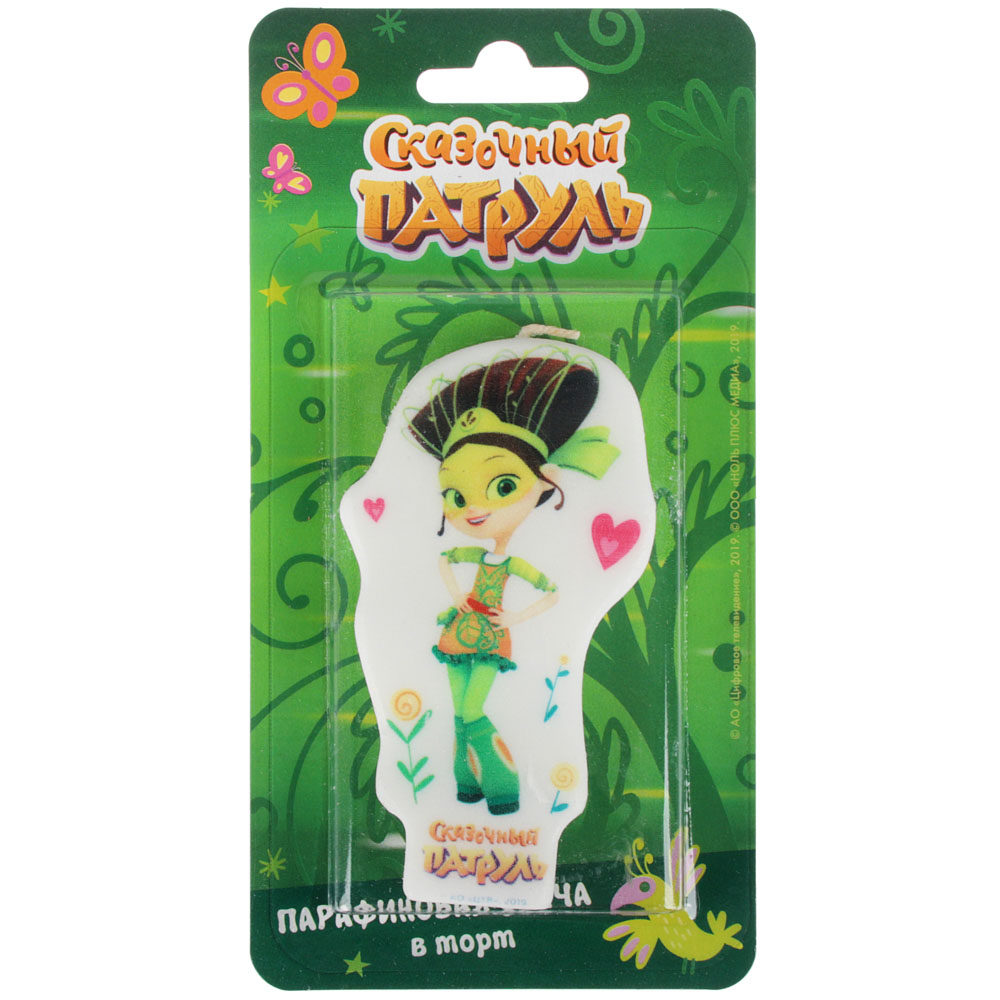 Свеча для торта, парафин, в блистере, 6 дизайнов, лицензия, арт.№ 506-193