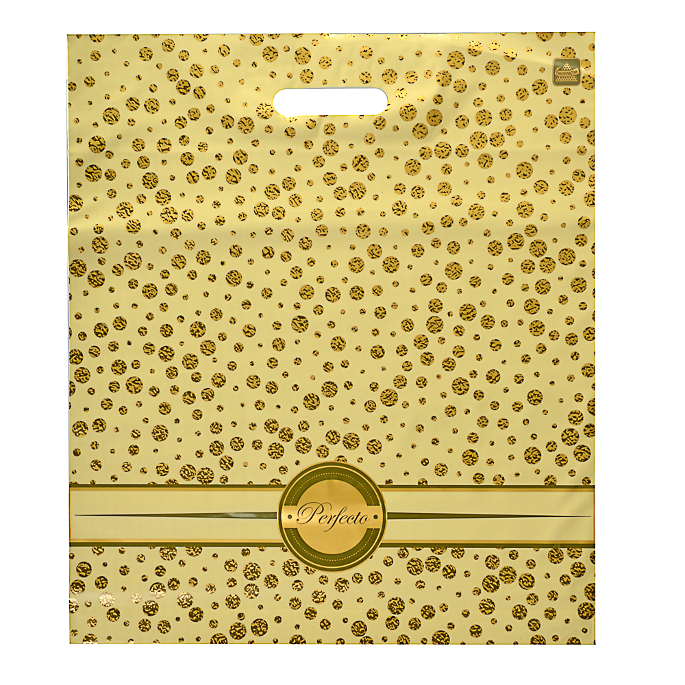 Пакет ПВД Серия Перфекто с вырубной ручкой, XL 42х48см, 90мкм, 5 дизайнов, арт.№ 507-870