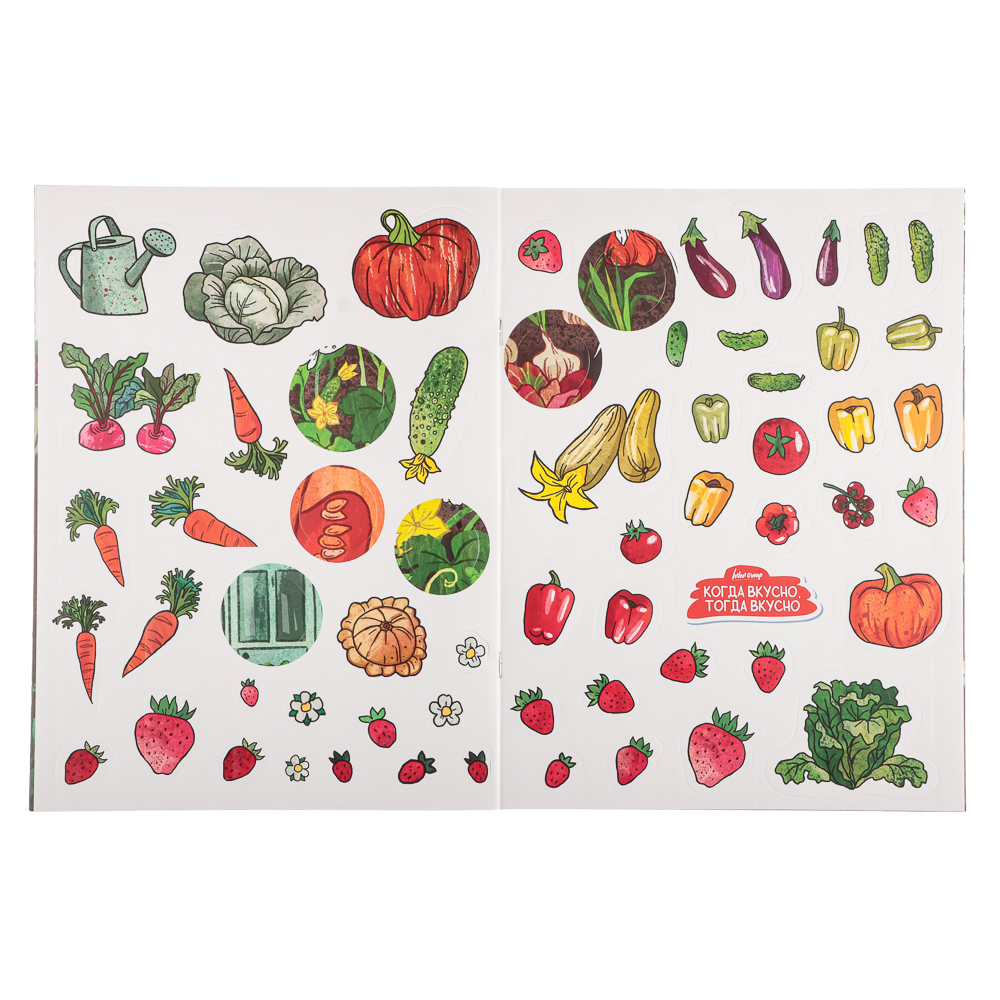 Ivlev Chef Books Книга с наклейками "Вкусные приключения", бумага, 21х28см, 16 стр., 3 дизайна, арт.№ 290-001