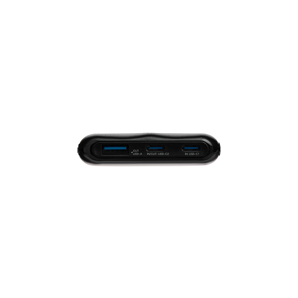 Аккумулятор мобильный BY Prime, 10000 мАч, 1xUSB-A, 2xUSB-C, 20W, 3A, пластик, черный, арт.№ 031-154