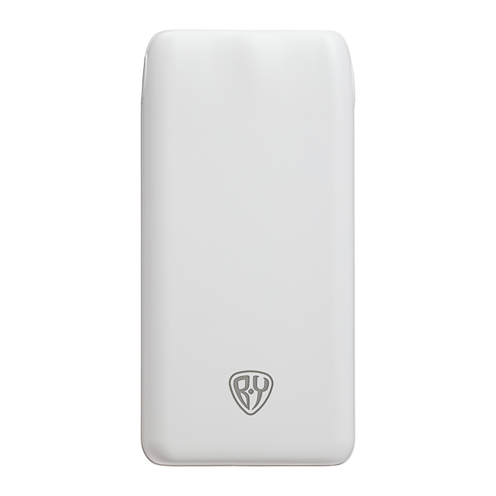 Аккумулятор мобильный BY 10000мАч, 1xUSB-A, 2xUSB-C, 20W, 3A, пластик, белый, арт.№ 031-155