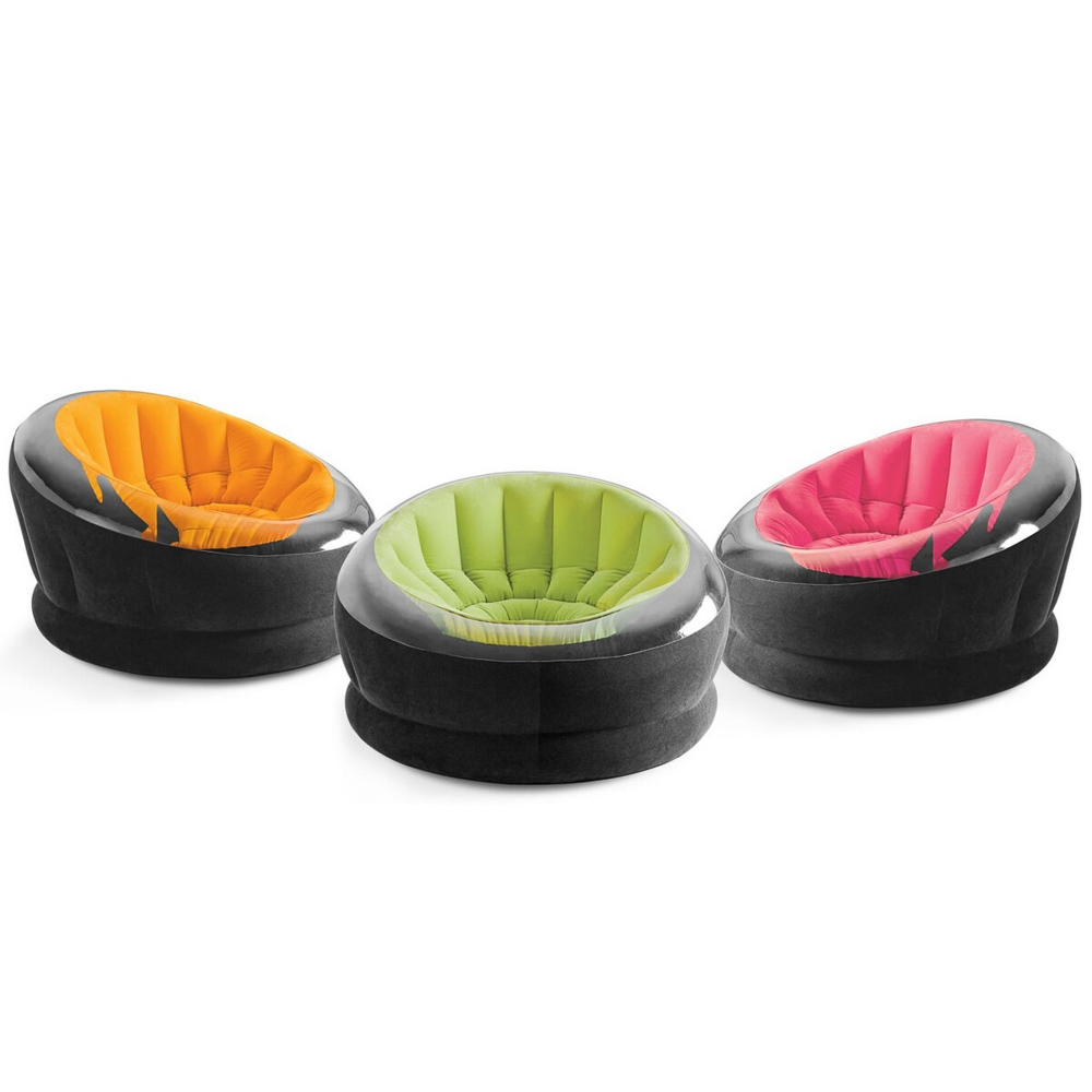 INTEX Кресло надувное EMPIRE, 112x109x69см, 3 цвета, 68582NP, арт.№ 044-011