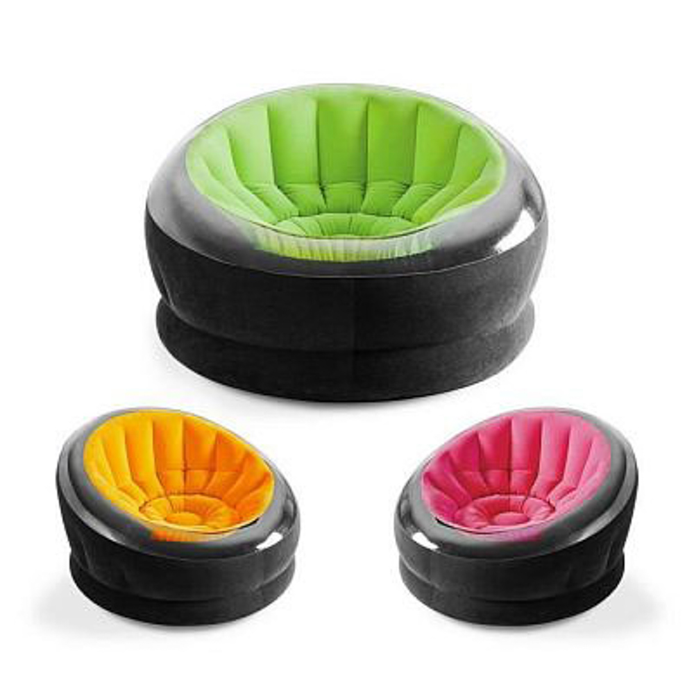 INTEX Кресло надувное EMPIRE, 112x109x69см, 3 цвета, 68582NP, арт.№ 044-011