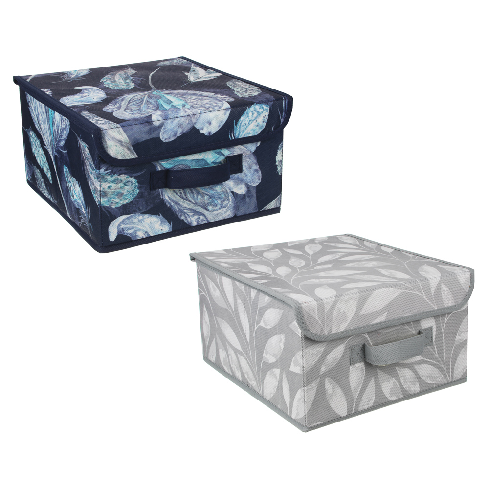 VETTA Санремо Кофр для хранения с крышкой, 28х30х16см, спанбонд, 2 дизайна, арт.№ 457-511