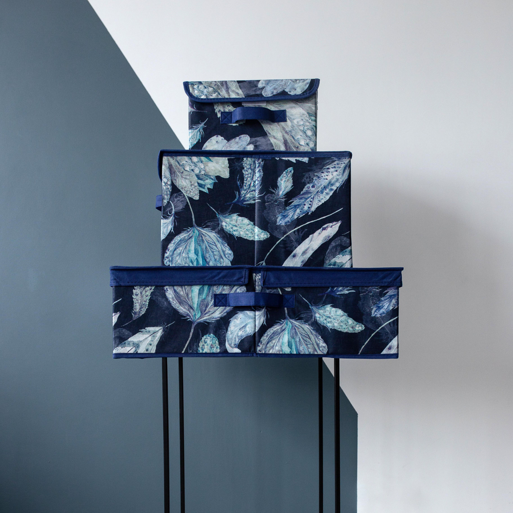 VETTA Санремо Короб большой с двойной крышкой, 40х58х18см, спанбонд, 2 дизайна, арт.№ 457-513