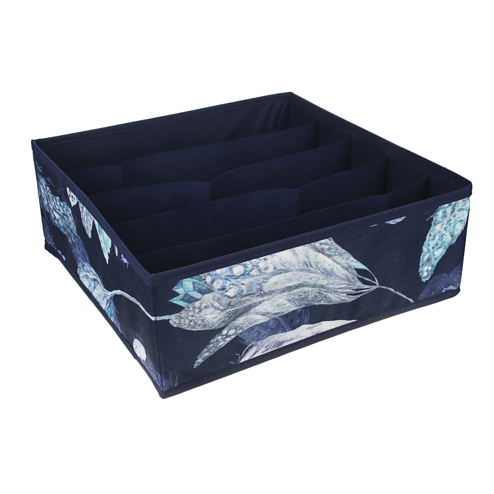 VETTA Санремо Органайзер для мелочей 32х32х12см, без крышки, 5 секций, спанбонд, 2 дизайна, арт.№ 457-516