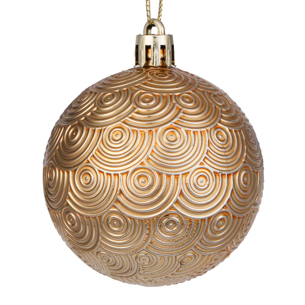 СНОУ БУМ Набор шаров и украшений 48 шт, 6см, золото, арт.№ 309-091