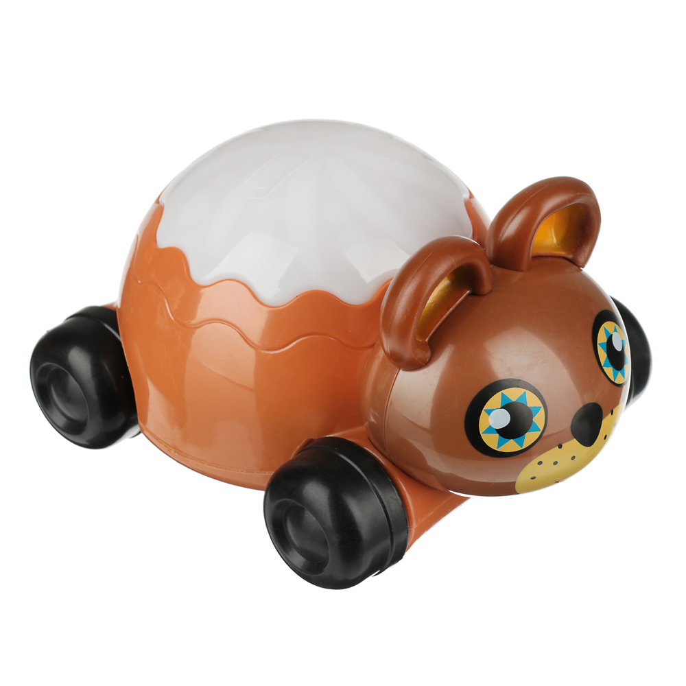 ИГРОЛЕНД Каталка-проектор музыкальная, свет, звук, ABS, PVC, 3ААА, 14,5х11x8см, 5 дизайнов, арт.№ 272-707