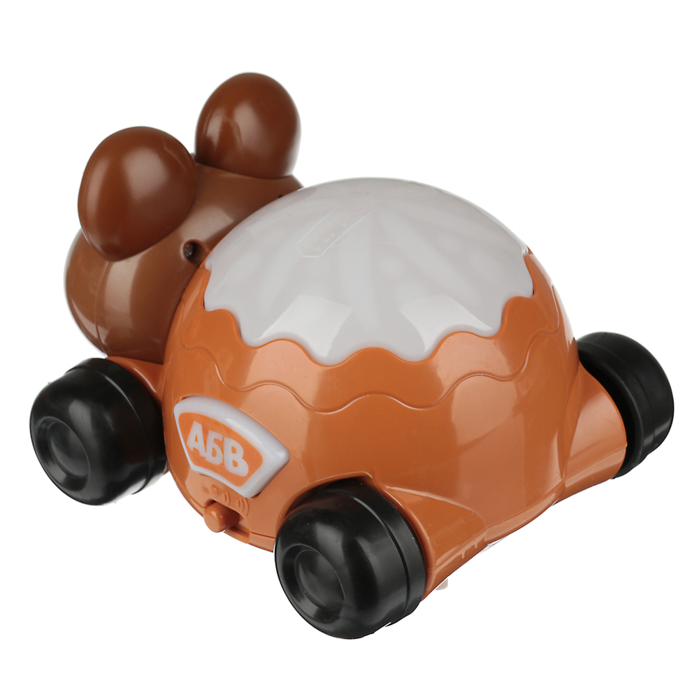 ИГРОЛЕНД Каталка-проектор музыкальная, свет, звук, ABS, PVC, 3ААА, 14,5х11x8см, 5 дизайнов, арт.№ 272-707