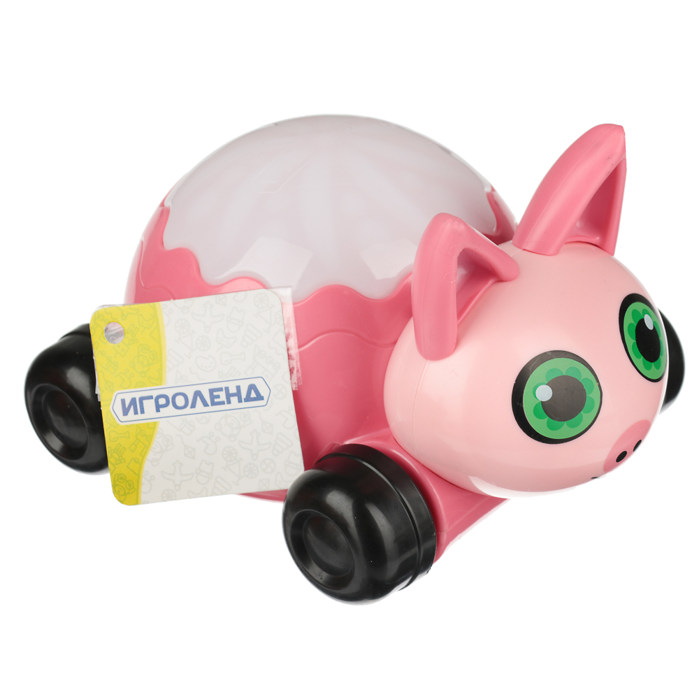 ИГРОЛЕНД Каталка-проектор музыкальная, свет, звук, ABS, PVC, 3ААА, 14,5х11x8см, 5 дизайнов, арт.№ 272-707