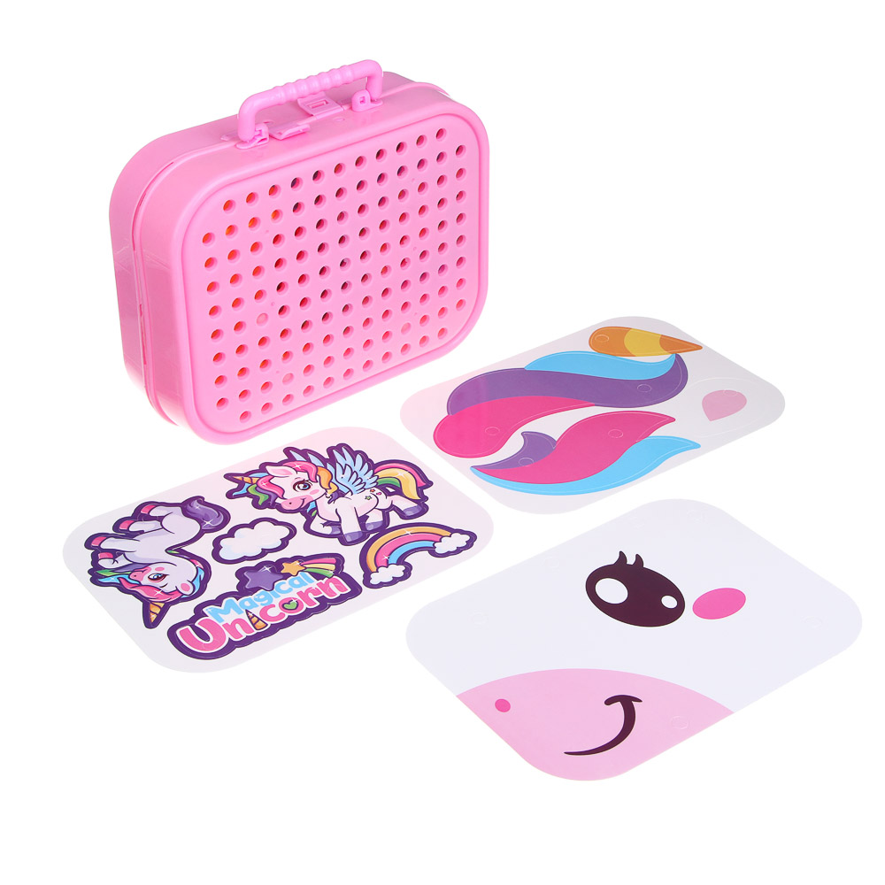 ИГРОЛЕНД Конструктор с шуруповёртом в чемоданчике "Шурупики", РР, ABS, 24,5х7,5х18,5см, 2 дизайна, арт.№ 859-100