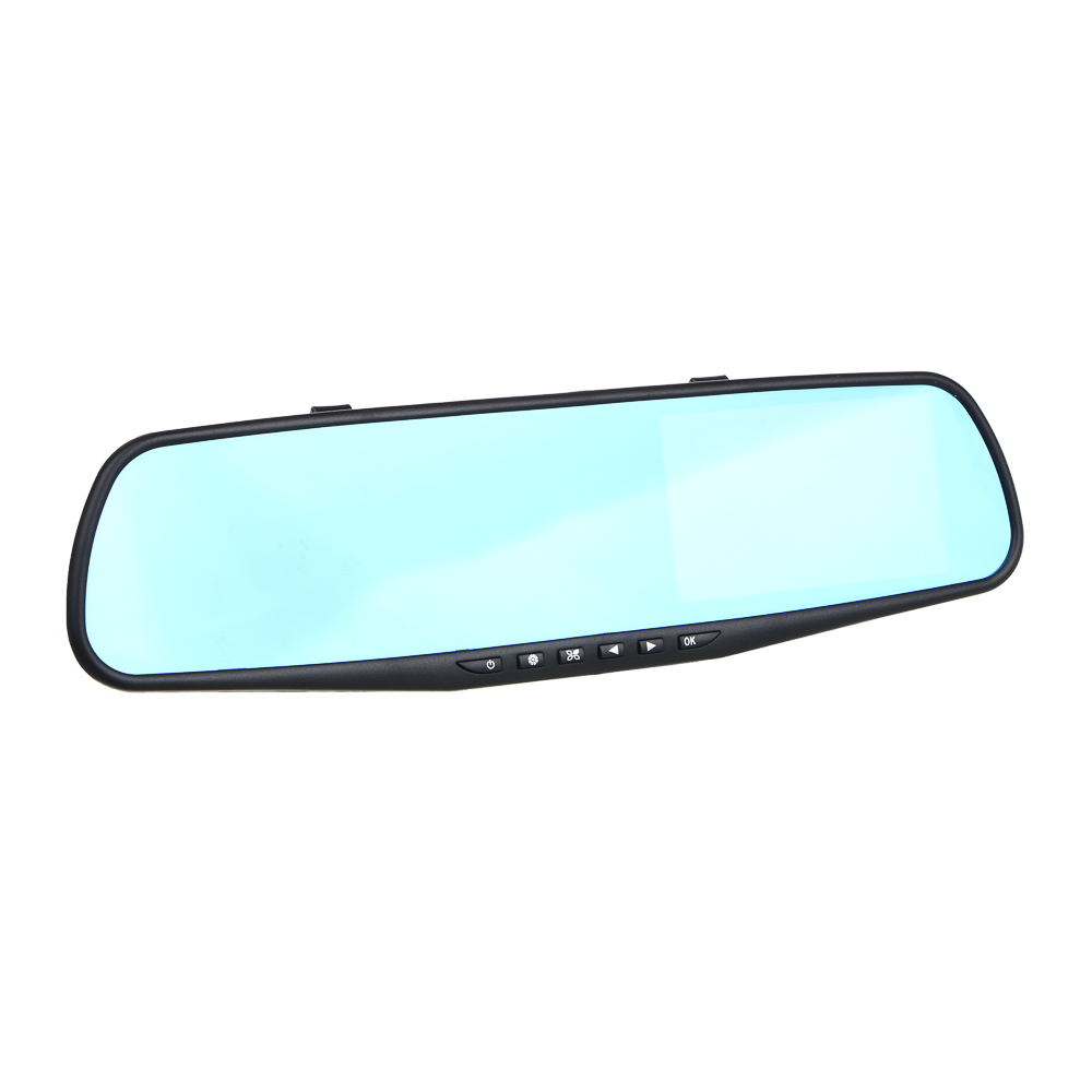 NG Видеорегистратор-зеркало с камерой заднего вида, 1080P/720P/VGA, дисплей 4.3", 180 мАч, Micro SD, арт.№ 717-010