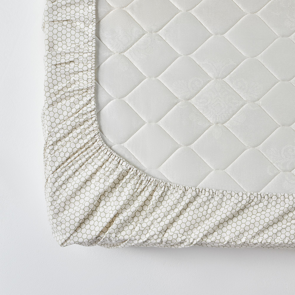 PROVANCE Эвкалипт Простыня на резинке 180х200х20см, 100% хлопок, поплин, зеленый, арт.№ 432-254