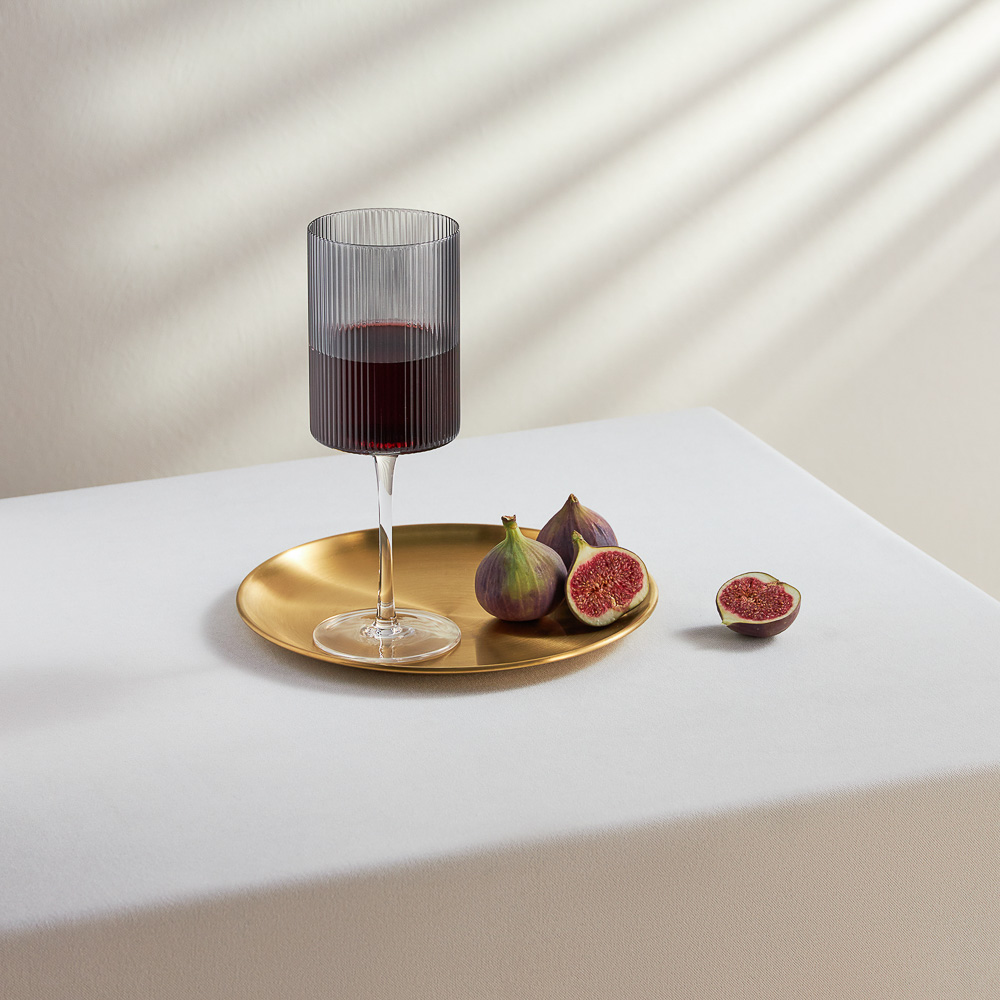 BY COLLECTION Black Line Набор бокалов для вина, 2шт., 500 мл, 8х22 см, стекло, арт.№ 820-851