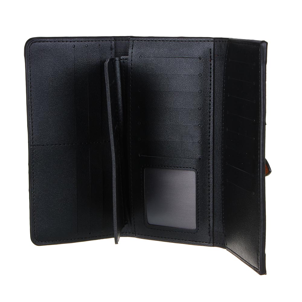 ЮL Кошелек женский с отд. для карт, ПУ, полиэстер, 19х10см, 2 дизайна, КЖ22-02, арт.№ 303-921