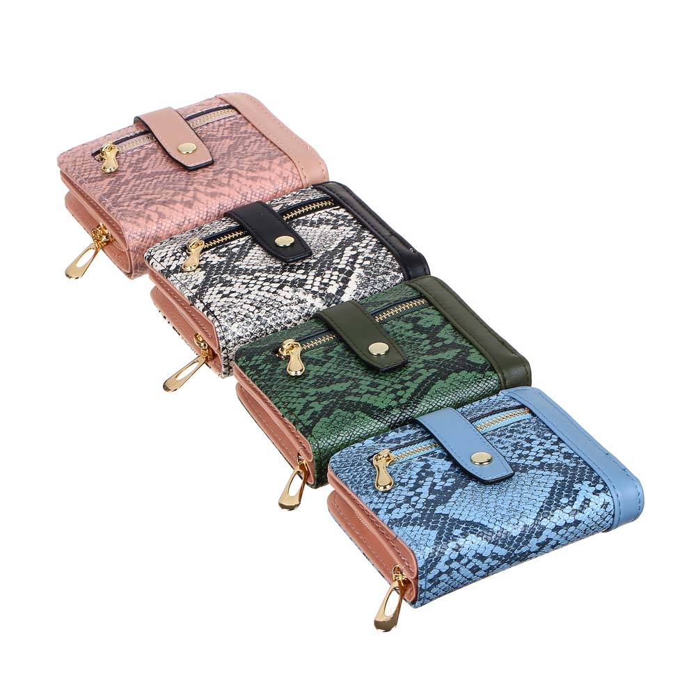 ЮL Кошелек женский с отд. для карт, ПУ, сплав, 12х10см, 4 цвета, КЖ22-01, арт.№ 303-920