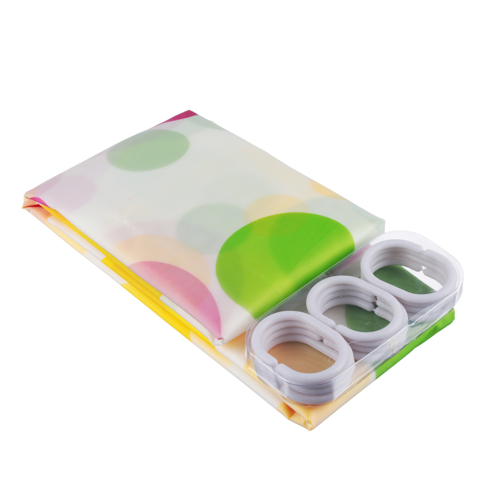 VETTA Шторка для ванной, ПЕВА, 75 г/м2, 180x200см, "Этнографика", 3 диз., арт.№ 461-324