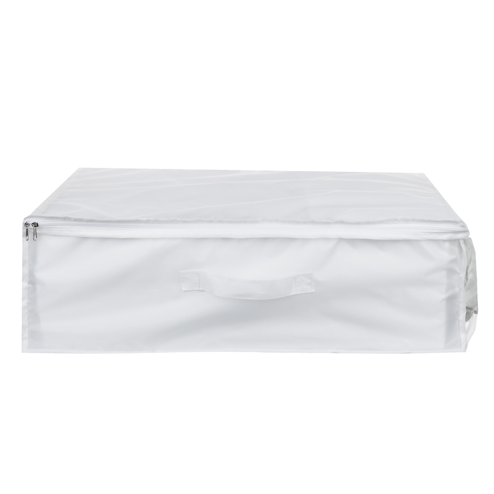 BY Швеция Кофр для подушек и одеял, молния, 55х45х19см, полиэстер, 2 цвета, арт.№ 457-604