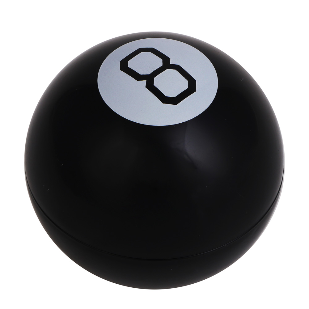 Шар предсказаний, 7 см, пластик, цвет черный, арт.№ 538-233