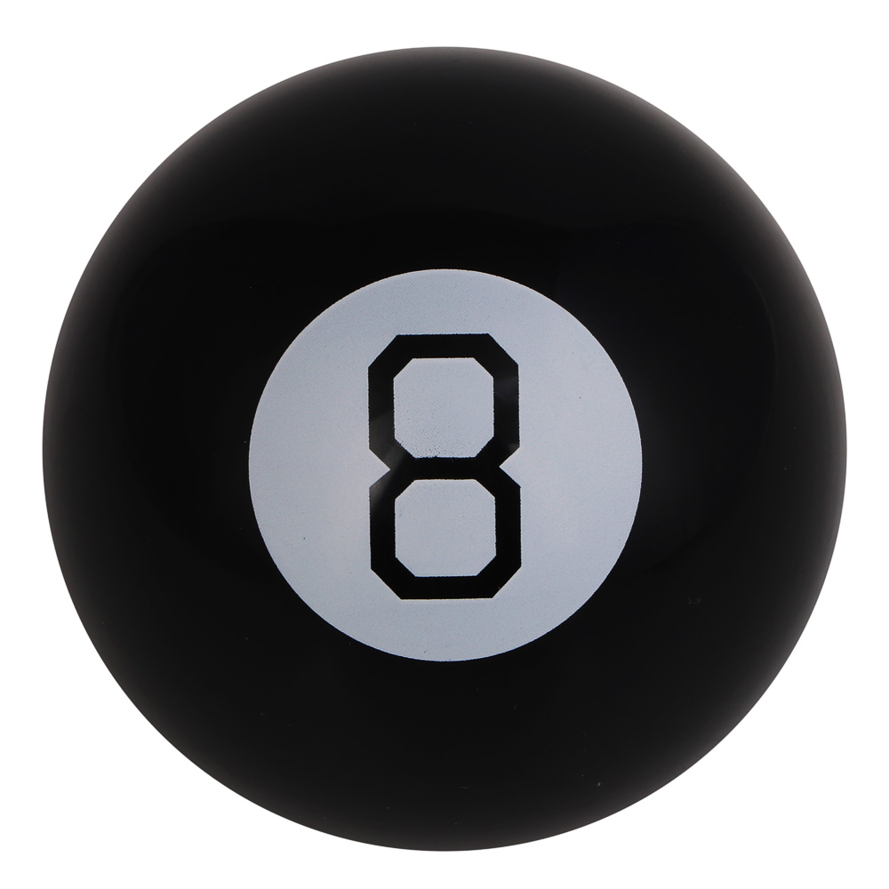 Шар предсказаний, 7 см, пластик, цвет черный, арт.№ 538-233
