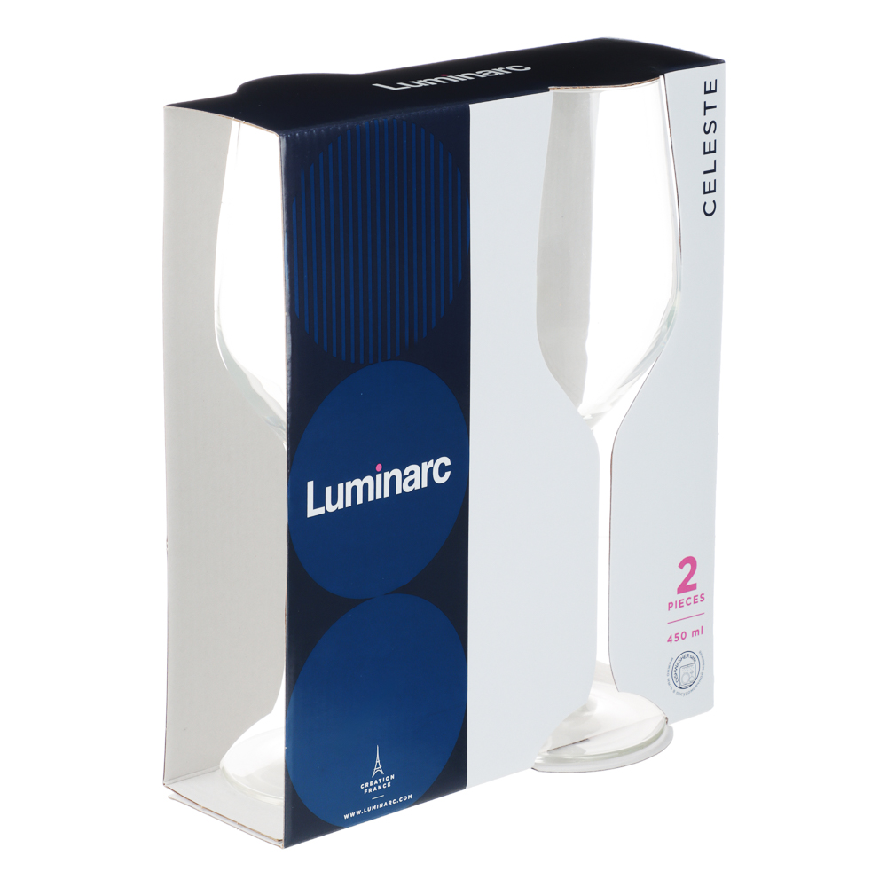 LUMINARC Селест Набор бокалов для вина 2 шт 450 мл, стекло, арт.№ 878-820