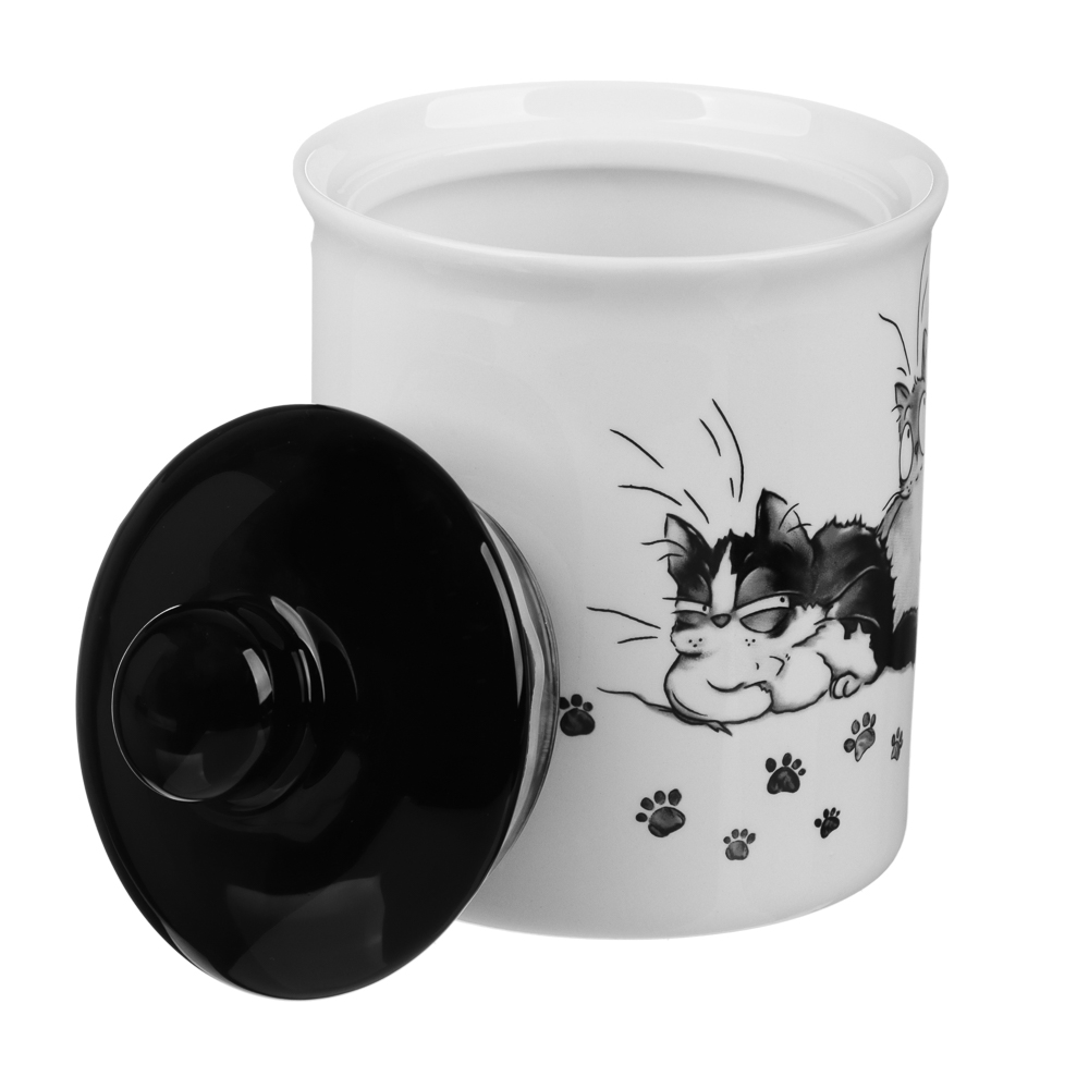 MILLIMI Озорные коты Банка для хранения, 550мл, 10х13см, керамика, арт.№ 824-498