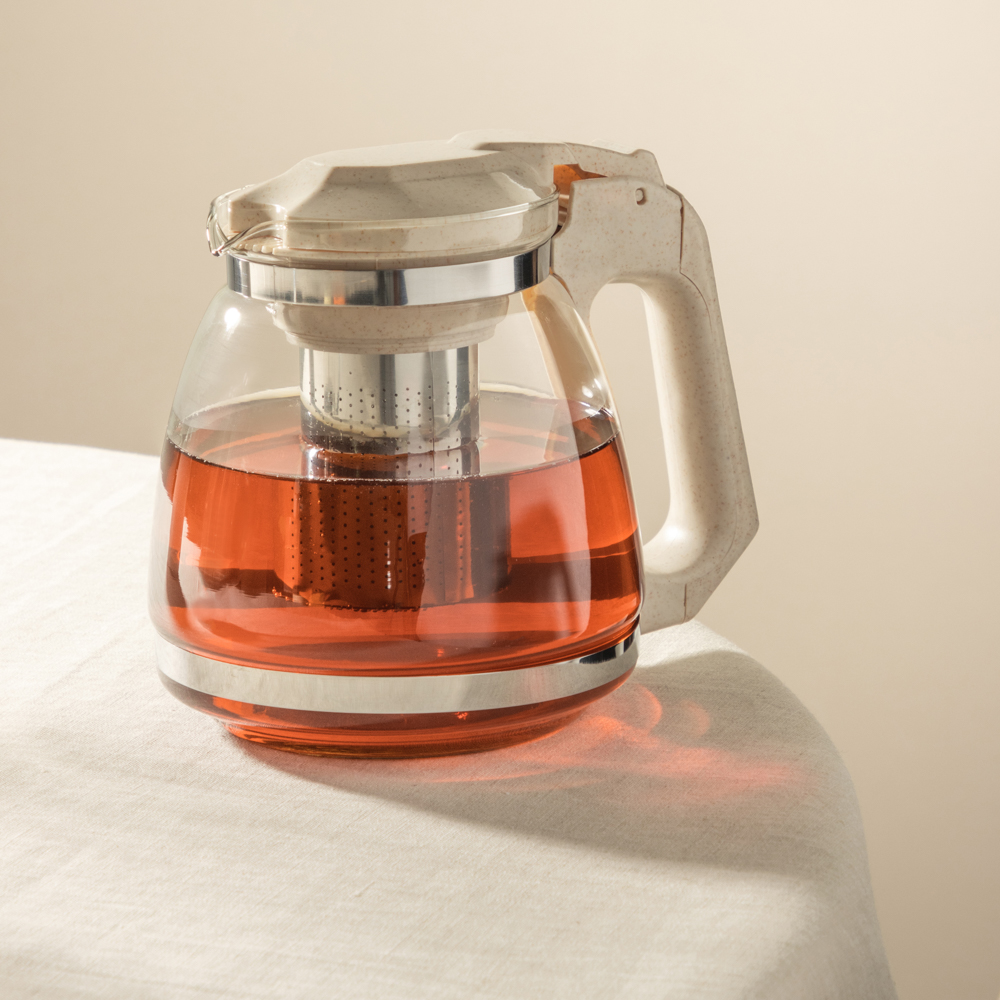 VETTA Чайник заварочный "ЭКО", 1500мл, ситечко из нержавеющей стали, стекло, полипропилен, арт.№ 850-197