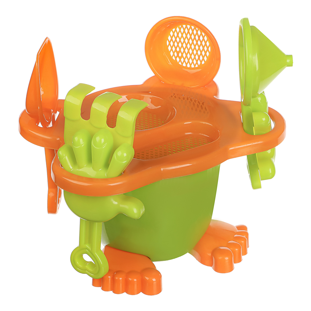 Набор для игры в песке "Дружок", ИГРОЛЕНД, 9 предметов, для детей 3+, арт.№ 430-136