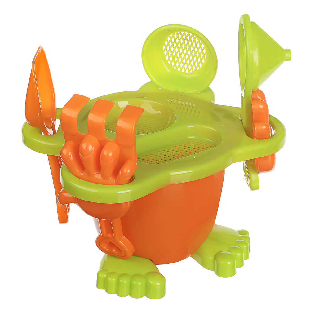 Набор для игры в песке "Дружок", ИГРОЛЕНД, 9 предметов, для детей 3+, арт.№ 430-136