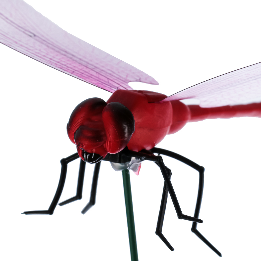 Фигурка на стержне 25см "Стрекоза", ПВХ, 13х9см, 4 цвета, арт.№ 153-077