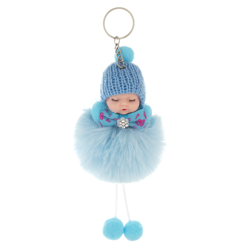 Подвеска мягкая "Куклёныш", полиэстер, иск. мех, PVC, металл, тм ИГРОЛЕНД, 1811-50, арт.№ 264-582