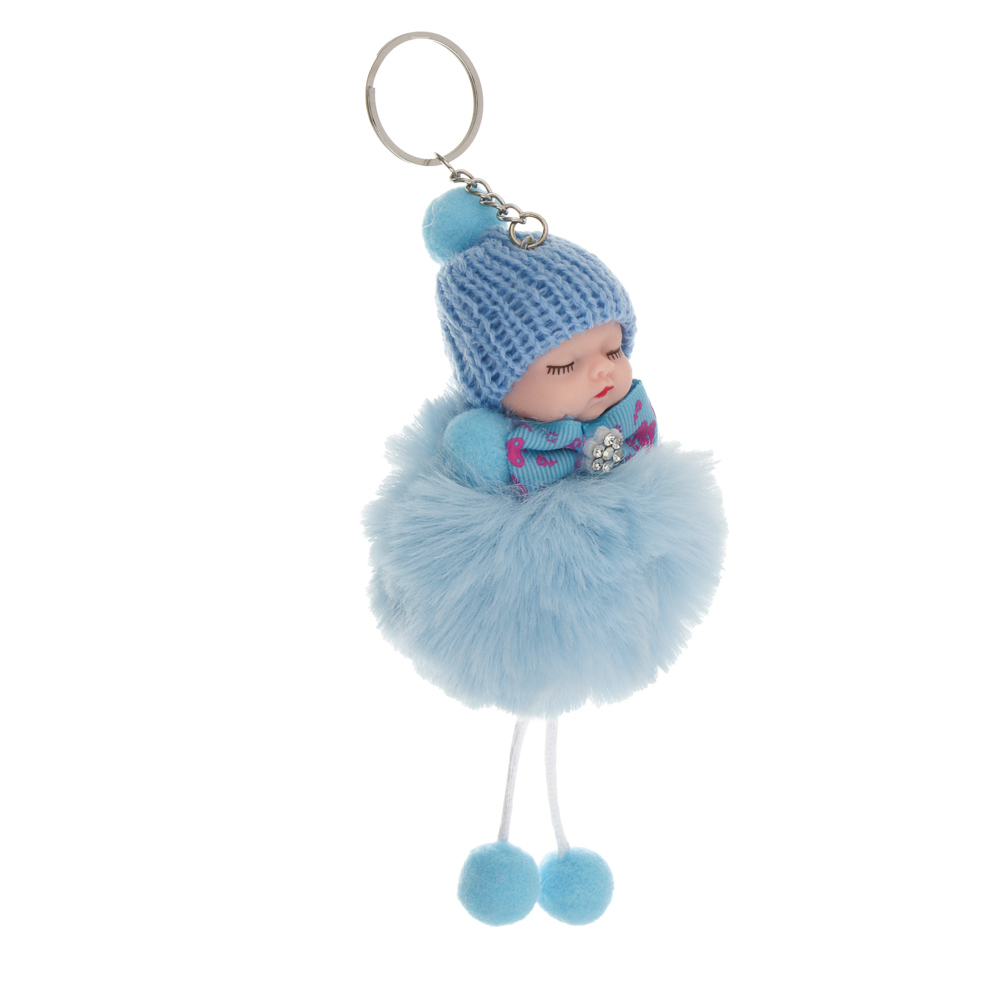Подвеска мягкая "Куклёныш", полиэстер, иск. мех, PVC, металл, тм ИГРОЛЕНД, 1811-50, арт.№ 264-582