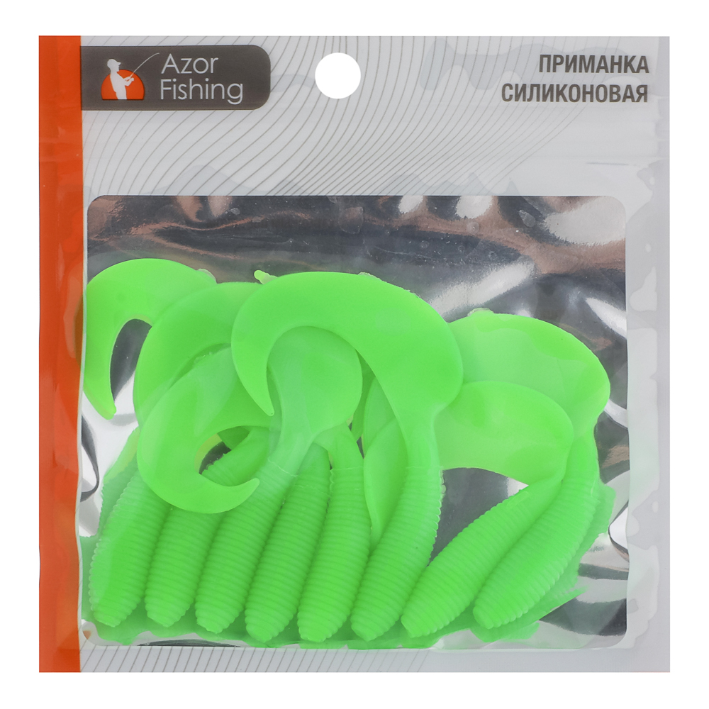 Приманка мягкая "Shad" тм AZOR FISHING, силикон, 9см, 8шт. в уп, 5 цветов, арт.№ 145-174