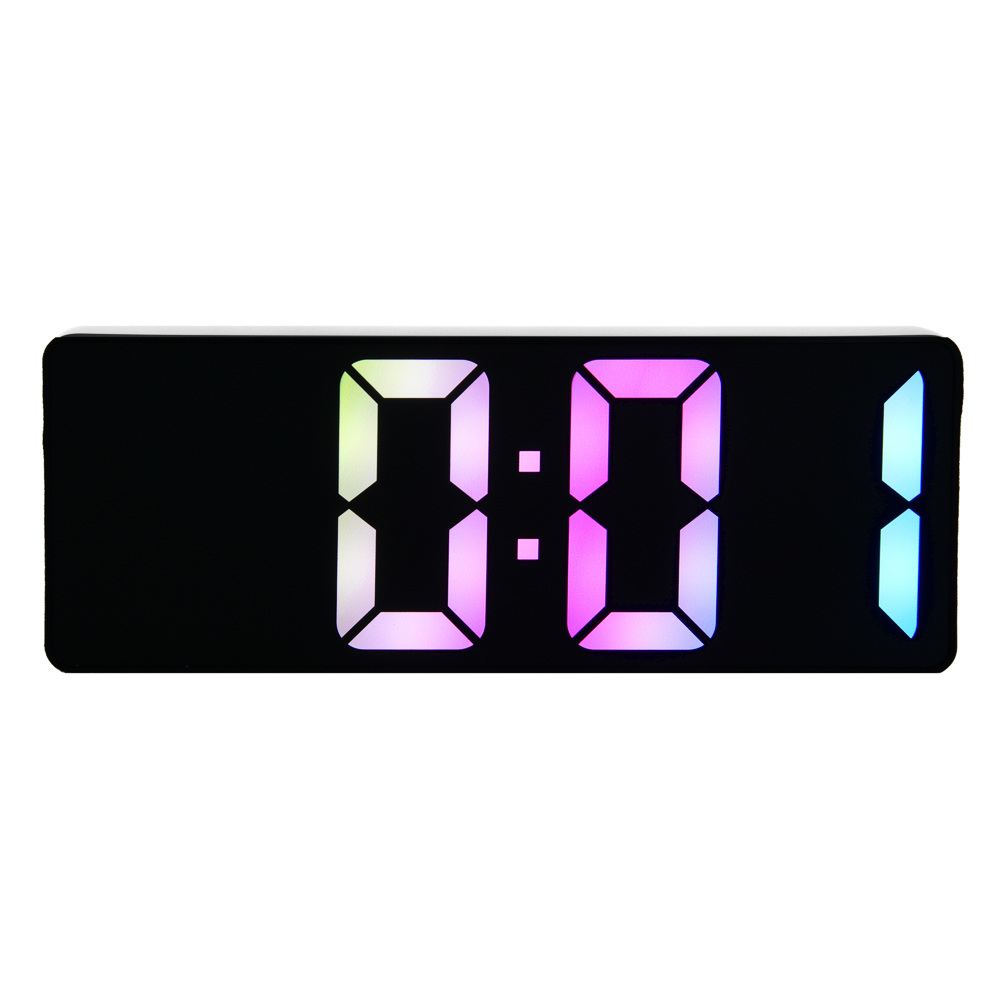 LADECOR CHRONO Будильник электронный, 16x6x2 см, АВС пластик, 3xAАA, оправа цвет белый, арт.№ 529-313
