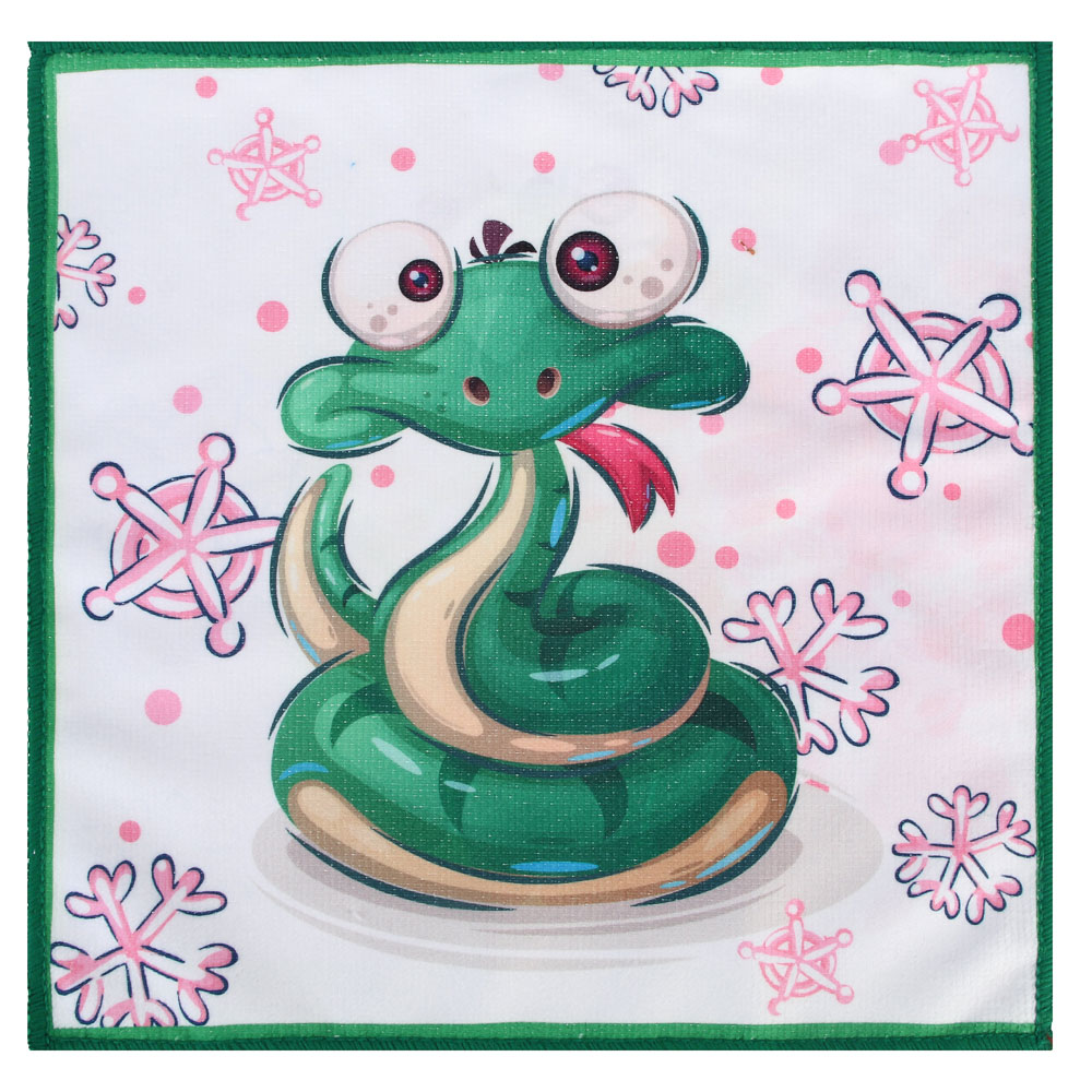 PROVANCE Фелиз Салфетка для уборки, 100% полиэстер, 30х30см, символ года, арт.№ 492-245