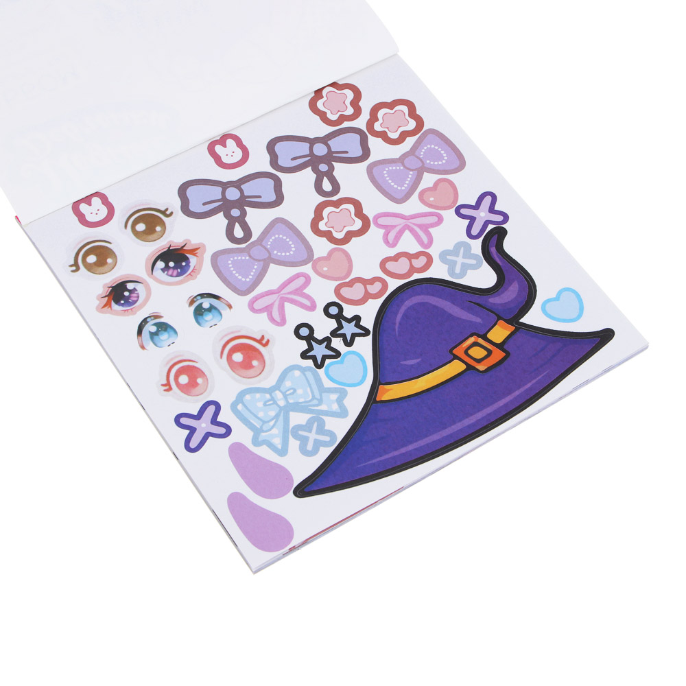 ХОББИХИТ Альбом для творчества "Модные девчонки", бумага, 16,3х16,3см, 3 дизайна, арт.№ 281-283