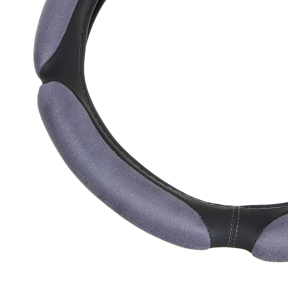 ЕРМАК Оплетка руля, спонж, 5 подушек, серый, разм. (М), арт.№ 708-124