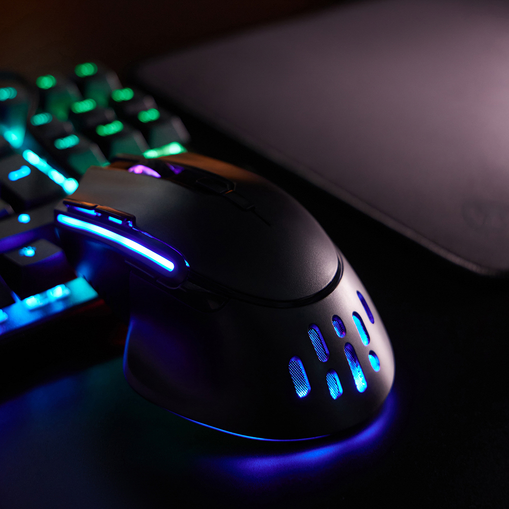 BY Игровая мышь проводная Bazooka 12400dpi,9D,PAW3327,RGB,220см, арт.№ 405-057