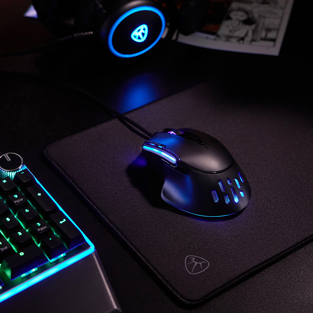 BY Игровая мышь проводная Bazooka 12400dpi,9D,PAW3327,RGB,220см, арт.№ 405-057