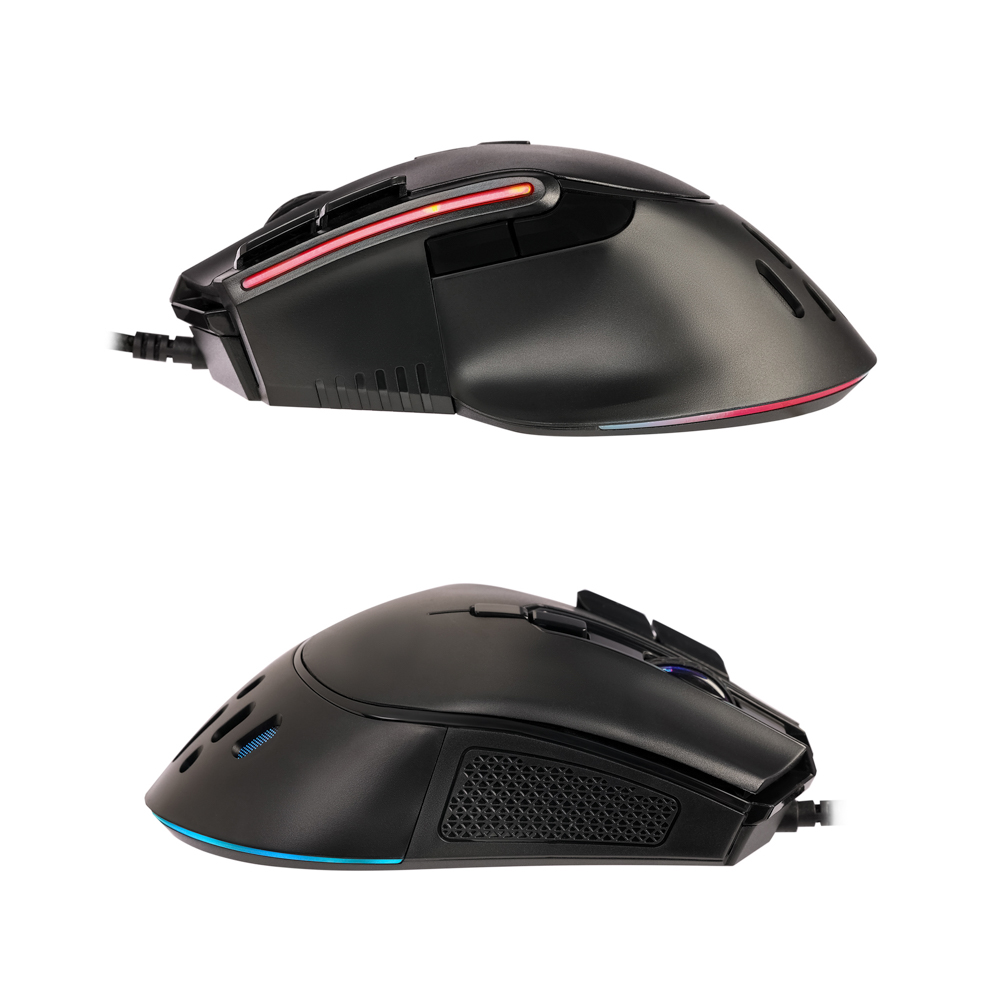 BY Игровая мышь проводная Bazooka 12400dpi,9D,PAW3327,RGB,220см, арт.№ 405-057