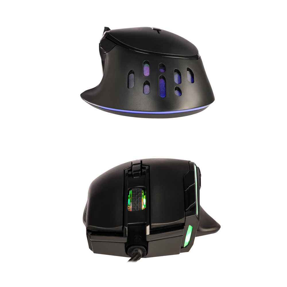 BY Игровая мышь проводная Bazooka 12400dpi,9D,PAW3327,RGB,220см, арт.№ 405-057