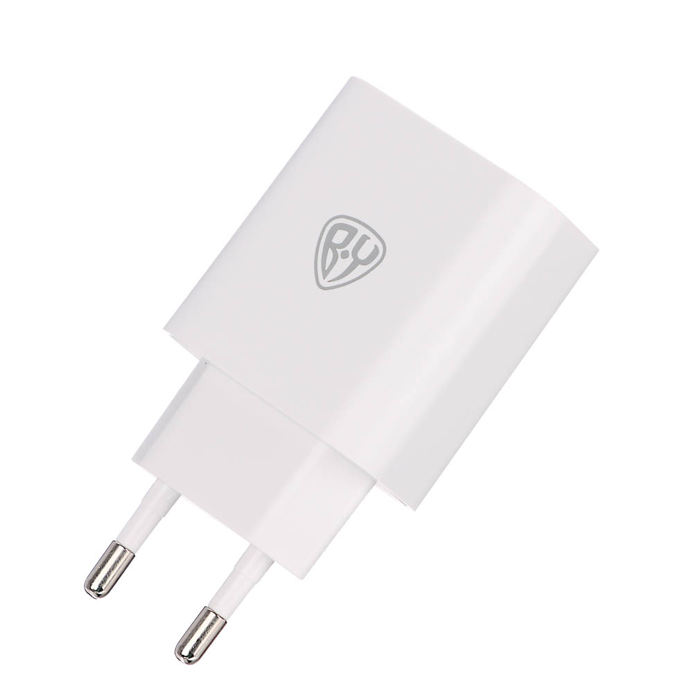 Сетевое зарядное устройство BY Jupiter 18Вт, USB-A, QC, 110-220В, 50/60 Гц, пластик, белый, арт.№ 916-263