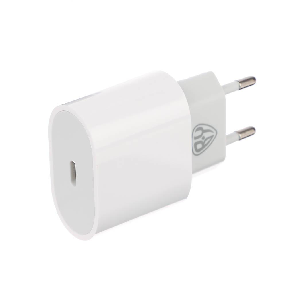 Сетевое зарядное устройство BY Pure 20Вт, USB-C PD,110-240В,50-60Гц, пластик, белый, арт.№ 916-264