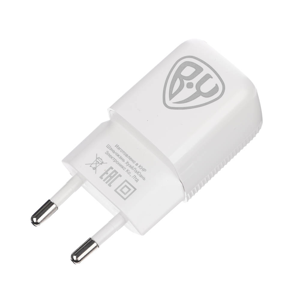 Сетевое зарядное устройство BY MINI 30Вт GaN,USB-C, USB-A, QC,PD,PPS,110-240В,50-60Гц,пластик,белый, арт.№ 916-266