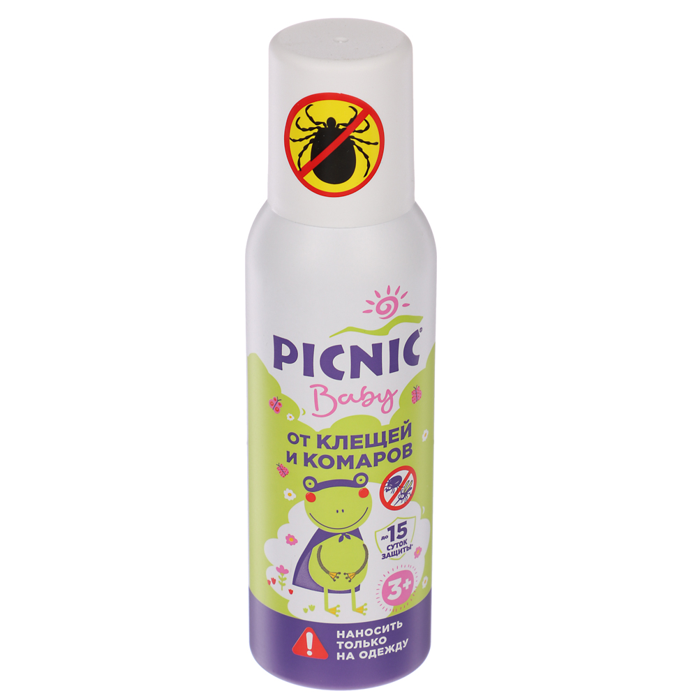 Аэрозоль от клещей и комаров Picnic Baby, 125мл3, арт. 01001, арт.№ 961-007